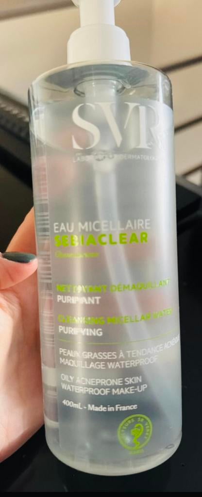 SVR Sebiaclear micellair water 400 ml vette/acnehuid, Handtassen en Accessoires, Uiterlijk | Cosmetica en Make-up, Ophalen of Verzenden