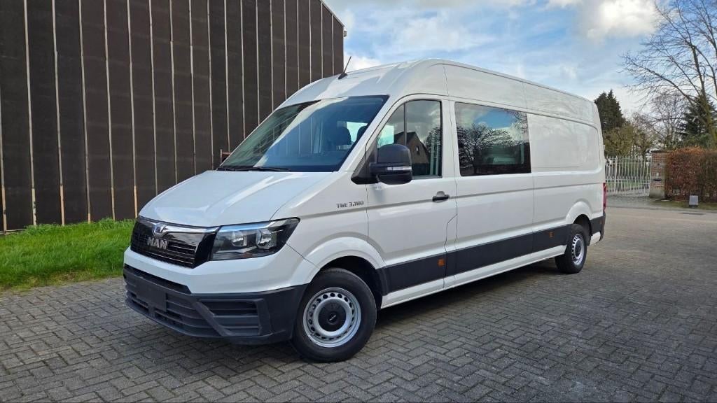 MAN TGE van 2020, dubbele cab, automaat, Auto's, Overige Auto's, Euro 6, Wit, Bedrijf, Diesel