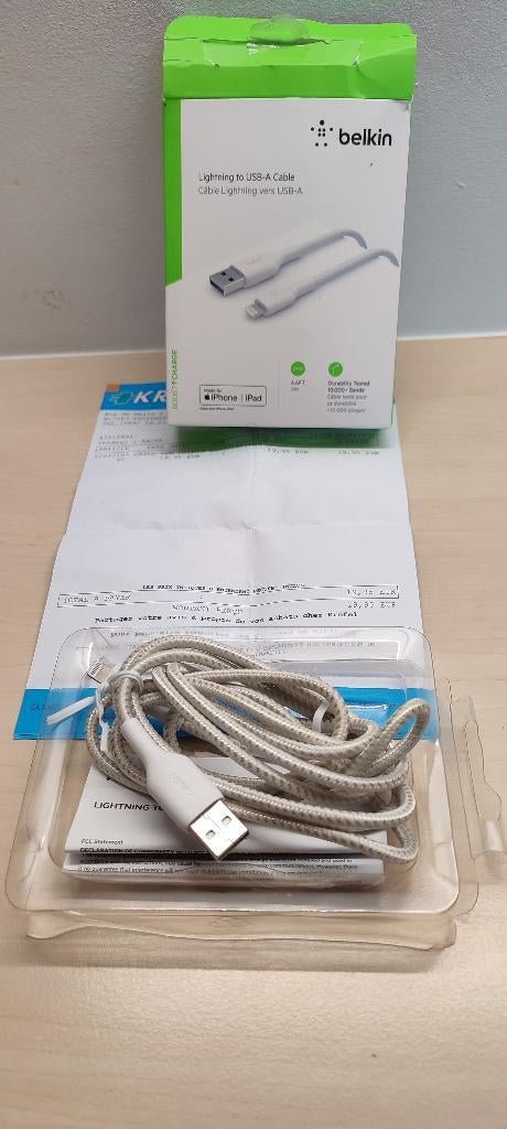 Cable recharge Iphone Ipad, Enlèvement ou Envoi, Neuf