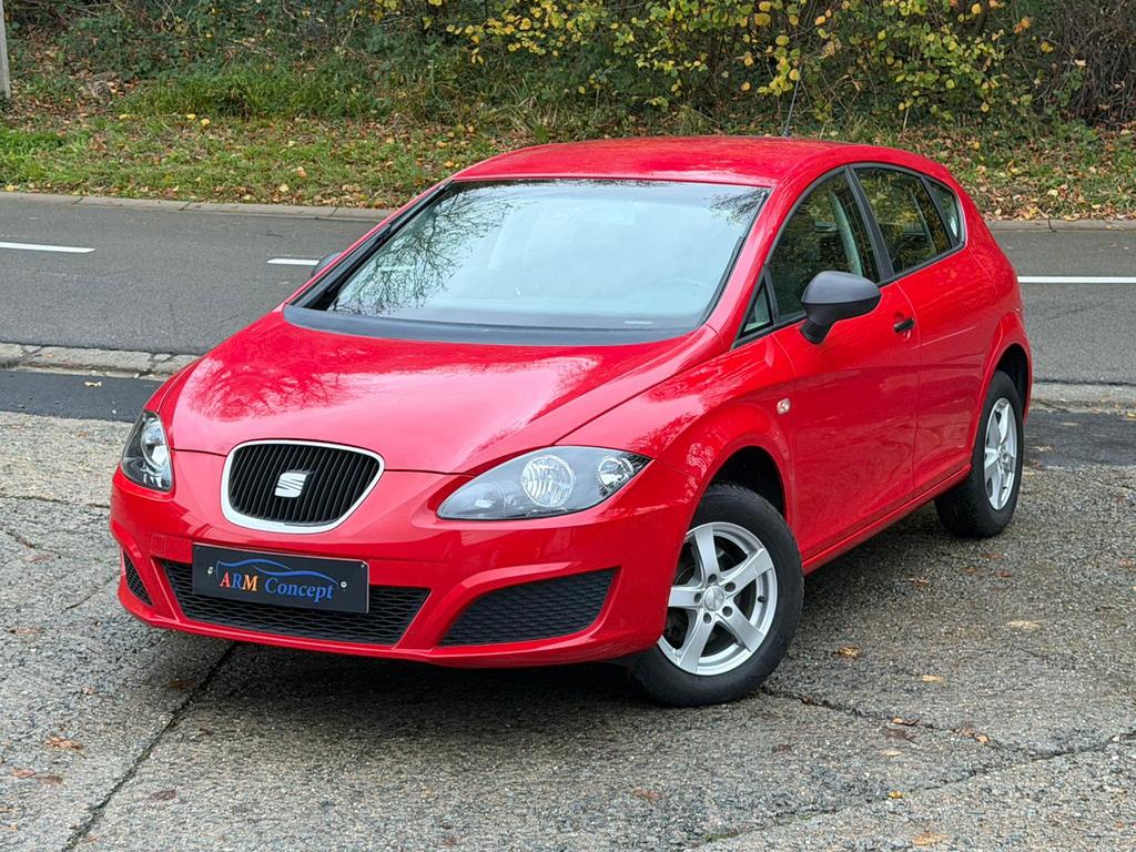 Seat Leon 1.4 Essence 2009 prete à immatriculer, Rouge, Achat, Entreprise, Noir