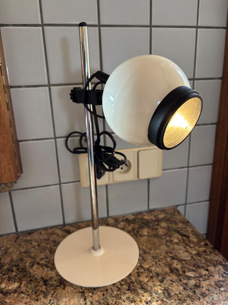 VINTAGE  ‘’EYEBALL’’ BUREAU/TAFELLAMP // ‘70, Ophalen of Verzenden