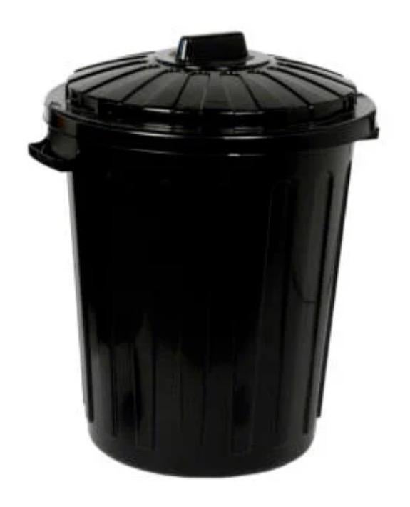 Poubelle Keter Street 70l noire 57cm, 2 pièces, Enlèvement, Synthétique