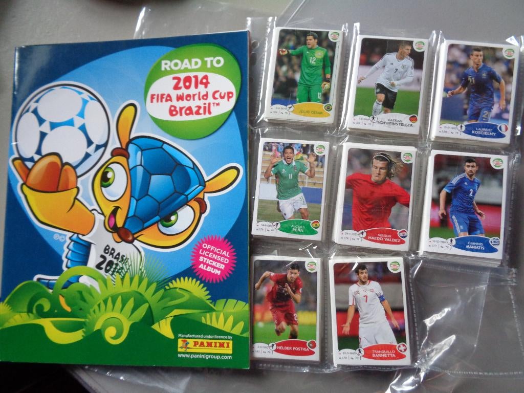 PANINI VOETBAL ROAD TO WK 2014  VOLLEDIGE LOSSE SET, Verzenden, Nieuw