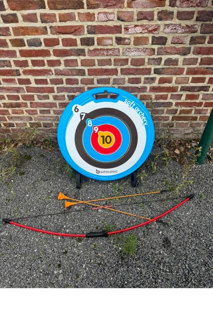 Boogschietset compleet ,Boog Pijlen en schietschijf, Ophalen of Verzenden, Zo goed als nieuw, Pijlen