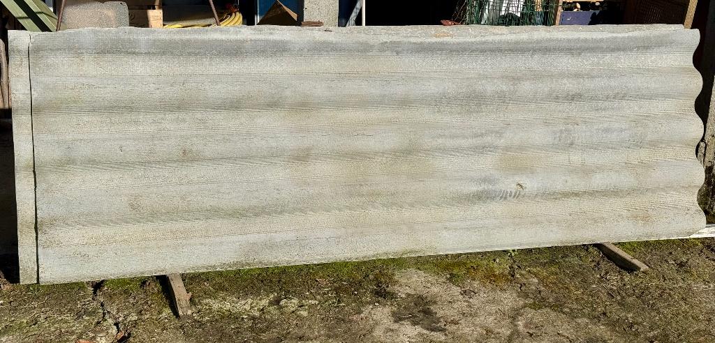 2 eternit golfplaten zonder asbest, Bricolage & Construction, Gris, Pierre ou Argile, Tôle ondulée, Enlèvement