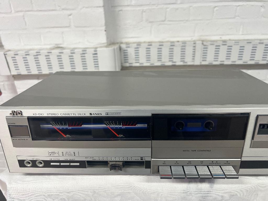 vintage tapedeck met 2 VU-meters, Audio, Tv en Foto, Cassettedecks, Ophalen of Verzenden, Enkel, JVC