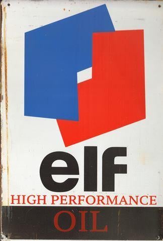 Metalen rusty-old vintage look wandplaat / wandbord Elf, Ophalen of Verzenden, Nieuw, Reclamebord