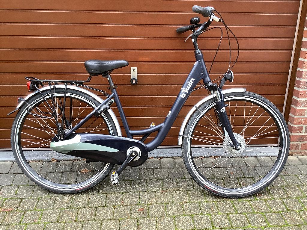 Nieuwstaat damesfiets BTWIN Elops 6 citybike maat 46, Fietsen en Brommers, Versnellingen, Zo goed als nieuw, Minder dan 47 cm
