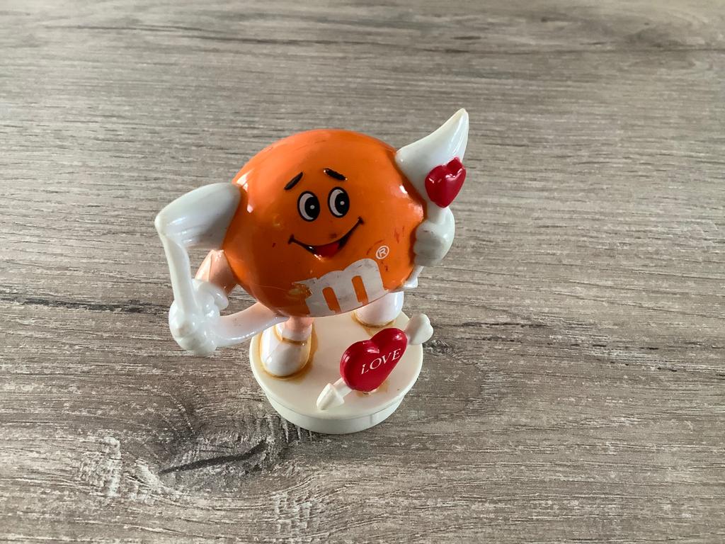 M&M plastic Valentijns character (1992) (6 cm), Verzamelen, Ophalen of Verzenden, Gebruikt