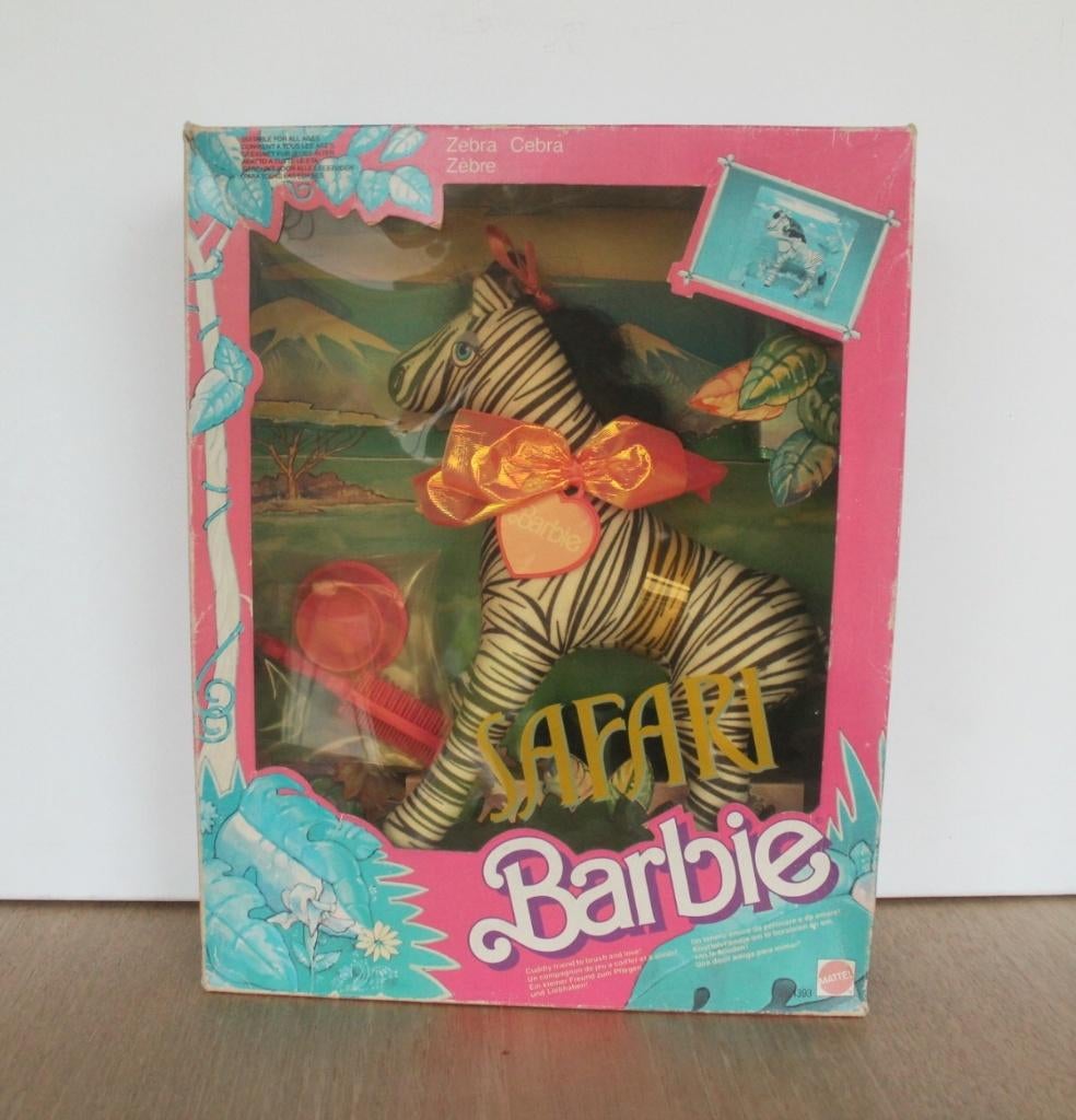 Barbie Safari Zebra nr 1393, rechtstreeks uit 1988, MISB, Kinderen en Baby's, Ophalen of Verzenden, Zo goed als nieuw, Barbie