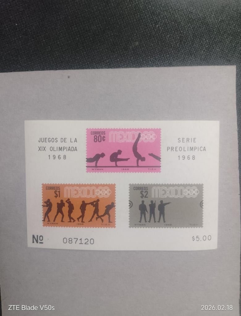 Postzegels Mexiko Olympia, Ophalen of Verzenden