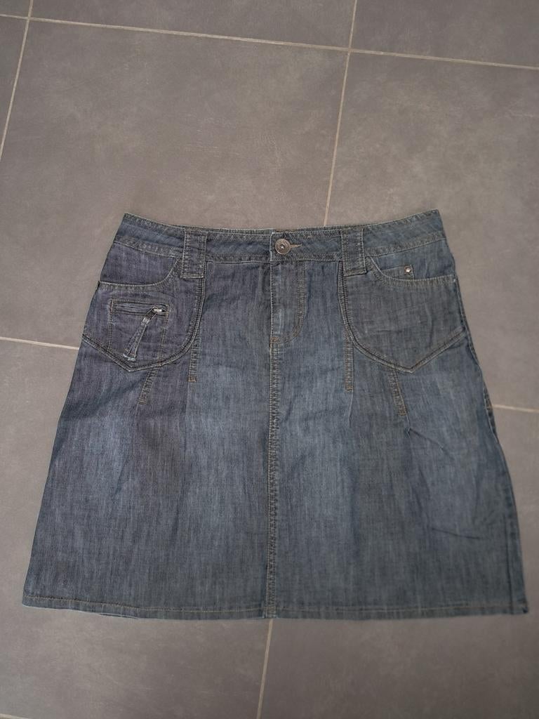 Jeansrok double face 38, Kleding | Dames, Rokken, Maat 38/40 (M), Blauw, Ophalen of Verzenden, Zo goed als nieuw