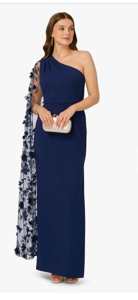 Galakleed Adrianna Papell, Kleding | Dames, Maat 38/40 (M), Galajurk, Blauw, Nieuw