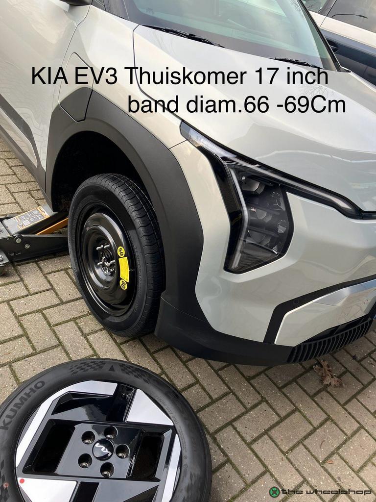 Reservewiel Thuiskomer KIA Niro Hyundai Kona Mazda 6 CX3  17, Pneus et Jantes, Véhicule de tourisme, -, Utilisé
