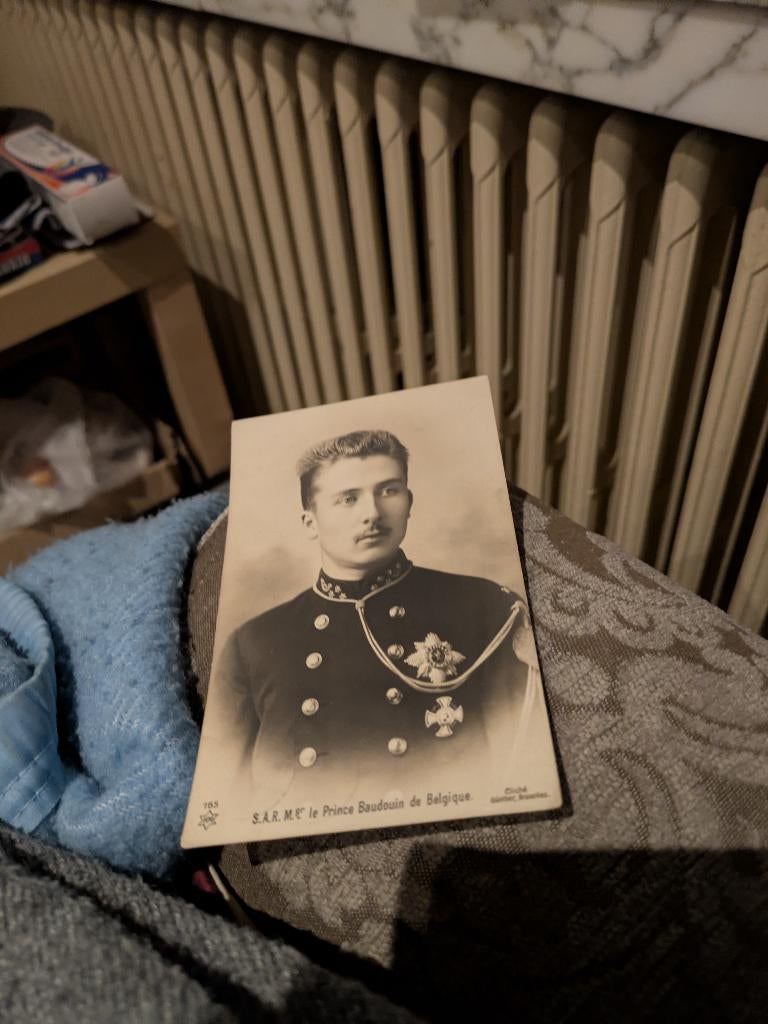 Prince baudouin de Belgique, Enlèvement ou Envoi, Comme neuf, Carte, Photo ou Gravure