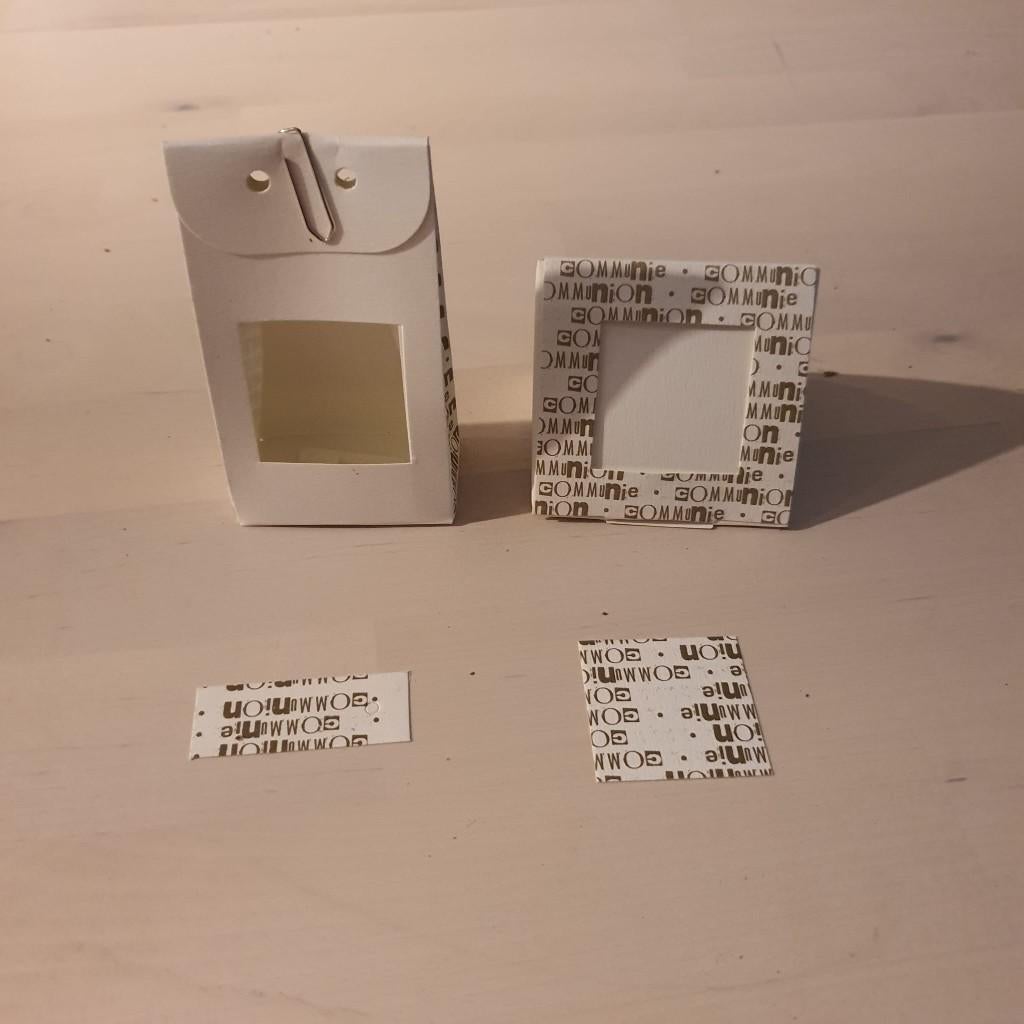 Leuke communiedoosjes en naamkaartjes UITVERKOOP, Ophalen of Verzenden, Nieuw, Kraamcadeau