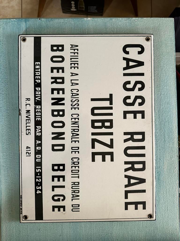 Plaque émaillée unique, Collections, Marques & Objets publicitaires, Enlèvement ou Envoi, Utilisé