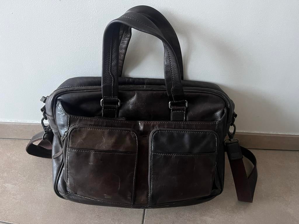 Chesterfield Brand laptoptas & heuptasje. Volledig Leer., Computers en Software, Laptoptassen, Ophalen, Gebruikt