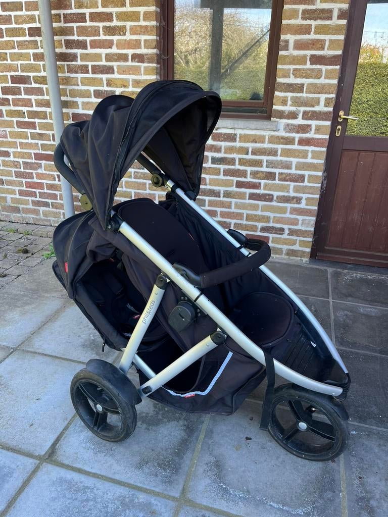Buggy voor 2 kindjes, Kinderen en Baby's, Buggy's, Ophalen, Gebruikt, Overige merken, Verstelbare rugleuning