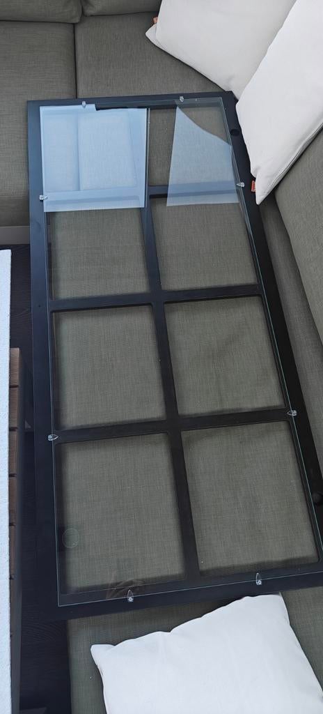 Glazen deur vitrinekast 123,5 cm op 55,5 cm, Huis en Inrichting, Kasten | Vitrinekasten, Ophalen, Nieuw