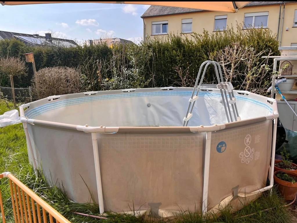 Piscine, Jardin & Terrasse, Piscines, Rond, Enlèvement, Utilisé, 80 à 120 cm