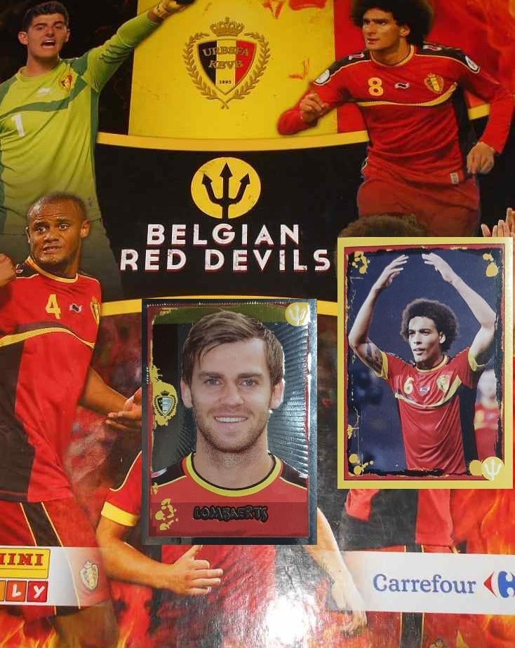 Belgian Red Devils - 2014 - 25 stickers - Carrefour Panini, Neuf, Sport