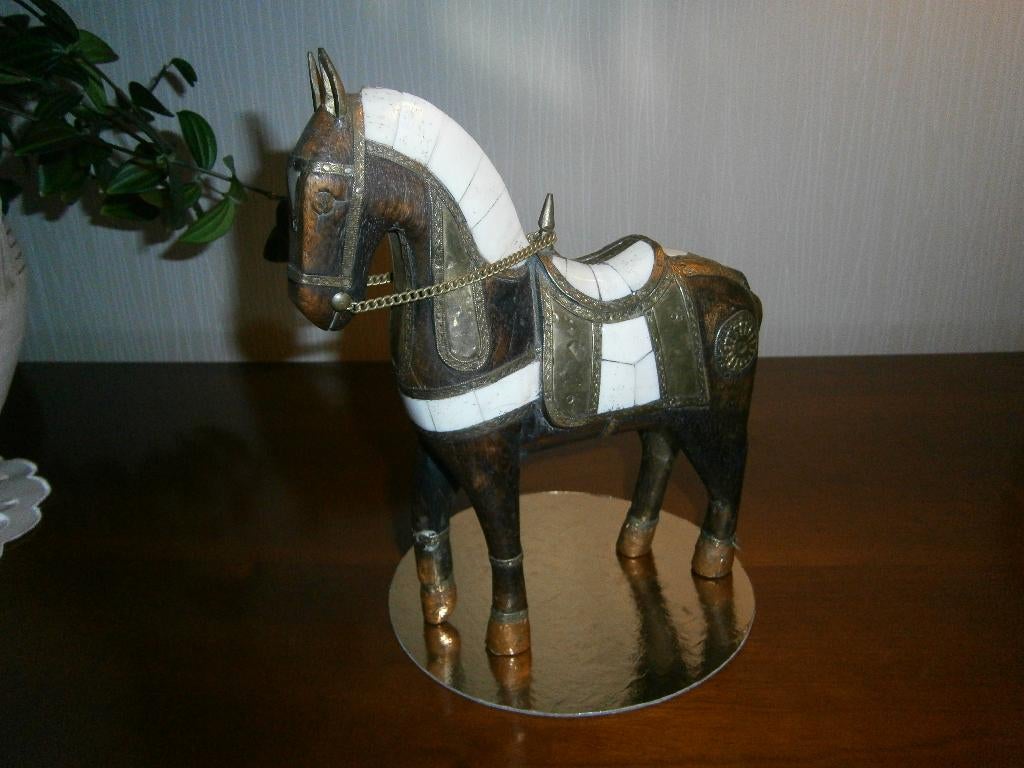 houten paard - 25cm, Antiek en Kunst, Ophalen