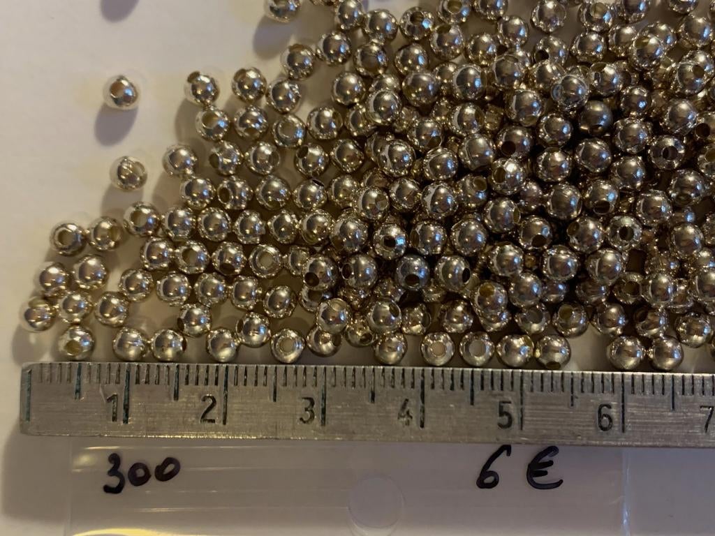 300 metalen bolletjes kraal, Enlèvement ou Envoi, Neuf, Perle