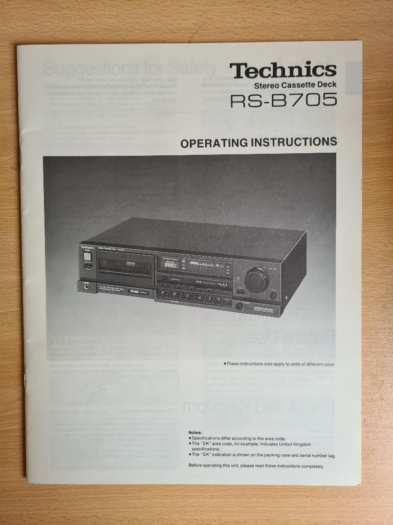 Lecteur cassette audio TECHNICS RS-B705 en parfait état, Enlèvement, Comme neuf, Technics