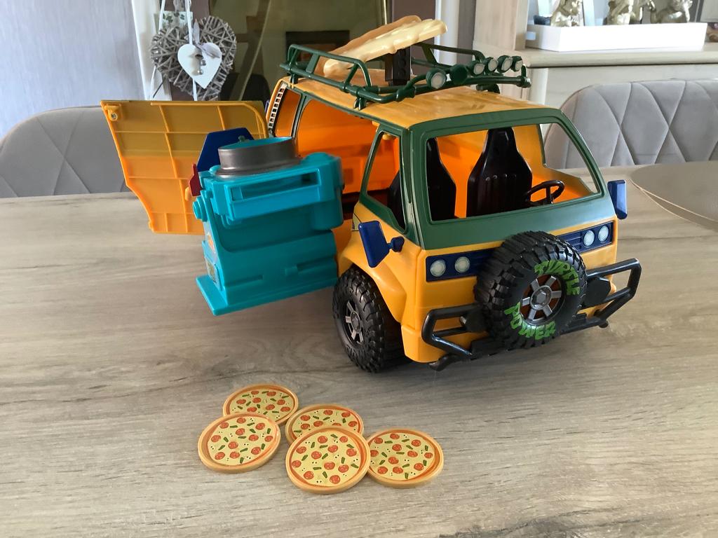 Véhicule de livraison Mayhem Pizza pour jeunes tortues ninja, Collections, Jouets miniatures, Utilisé, Enlèvement ou Envoi