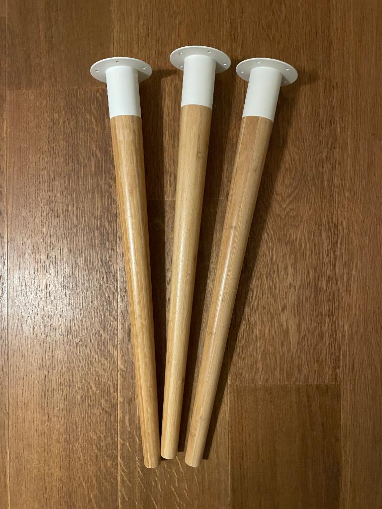Hilver, 3 poten voor Ikea-bureau (€8/stuk), Zo goed als nieuw, IKEA, Bureau-kast combinatie, Ophalen
