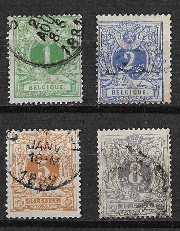 België OPC 26-29 Liggende leeuw met wapenschild, Ophalen of Verzenden, Gestempeld