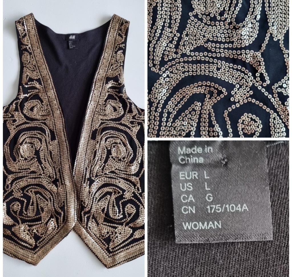 Gillet met pailletjes perfecte staat, Kleding | Dames, Gelegenheidskleding, Ophalen of Verzenden, Zo goed als nieuw