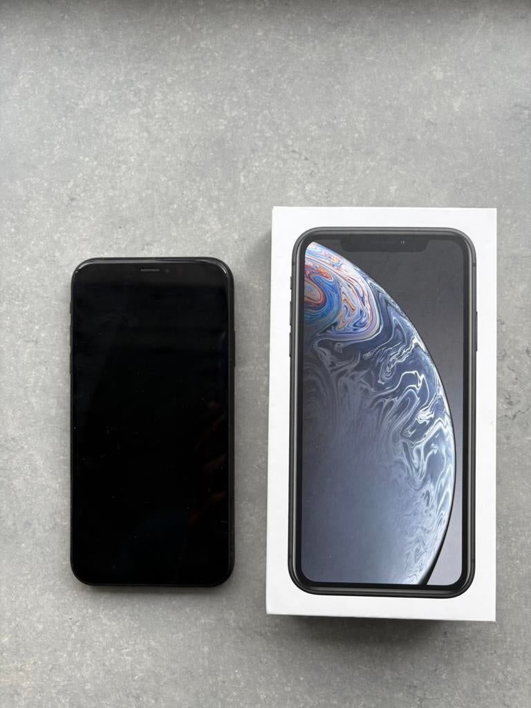 Iphone XR - 64 gb - zwart, Télécoms, Téléphonie mobile | Apple iPhone, Utilisé, 64 GB, Sans abonnement, Sans simlock, iPhone XR