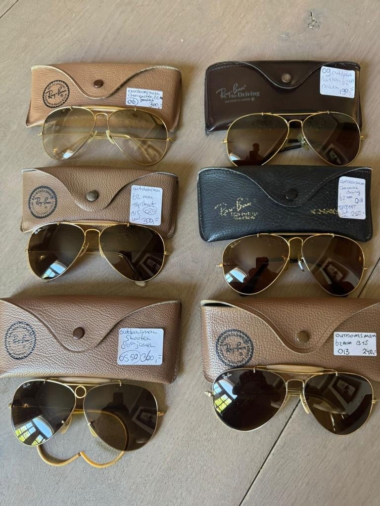 Vintage B&L Ray-Ban outdoorsman zonnebrillen diverse, Bijoux, Sacs & Beauté, Lunettes de Soleil & Lunettes | Hommes, Comme neuf