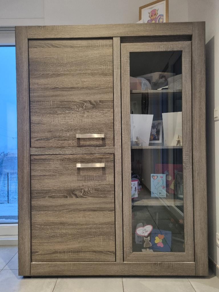 Vitrine, Maison & Meubles, Armoires | Vitrines, Utilisé, 150 à 200 cm, 100 à 150 cm, 25 à 50 cm, Avec porte(s), Autres essences de bois