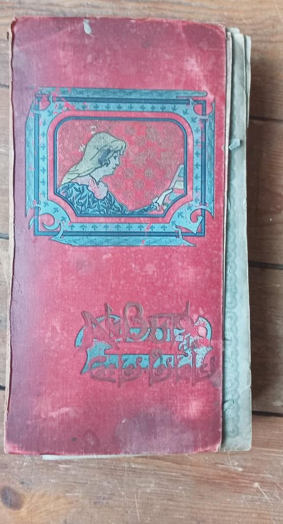 album met 250 fantasiekaarten diva's katten humor 1900-1920, Verzamelen, Ophalen of Verzenden
