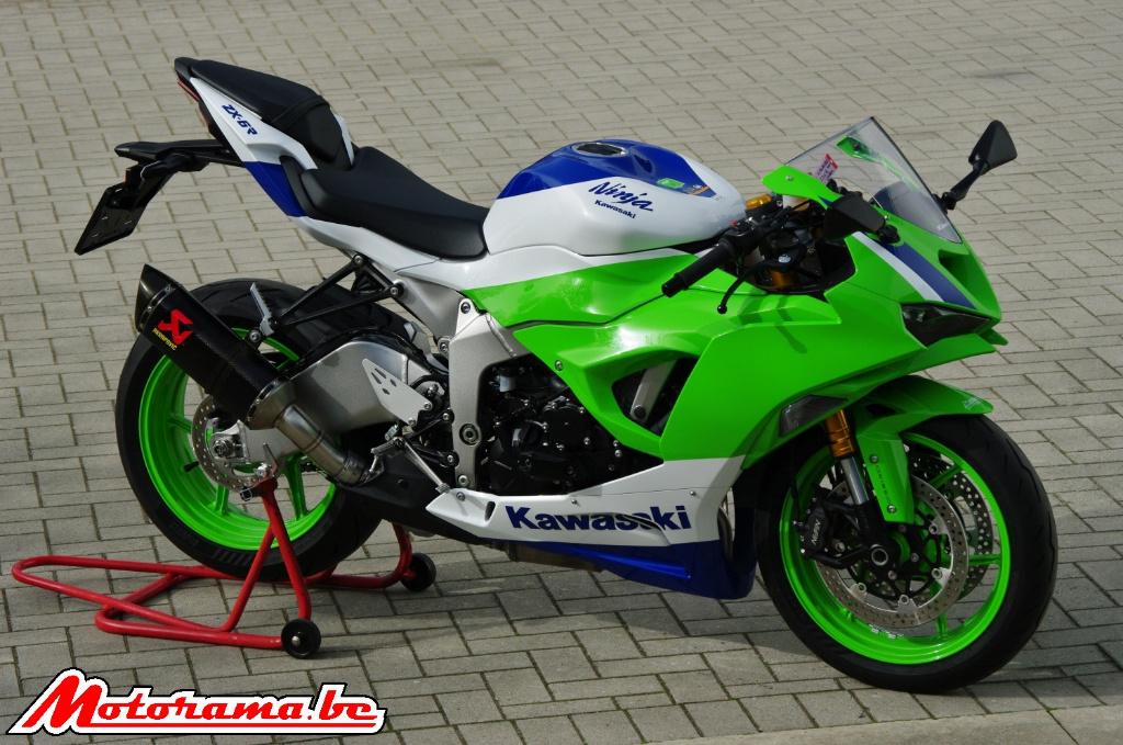 Kawasaki ZX6R 40th anniversary - 2024 - 4000 km @Motorama, 636 cc, 4 cilinders, Motorrijbewijs A, Handvatverwarming