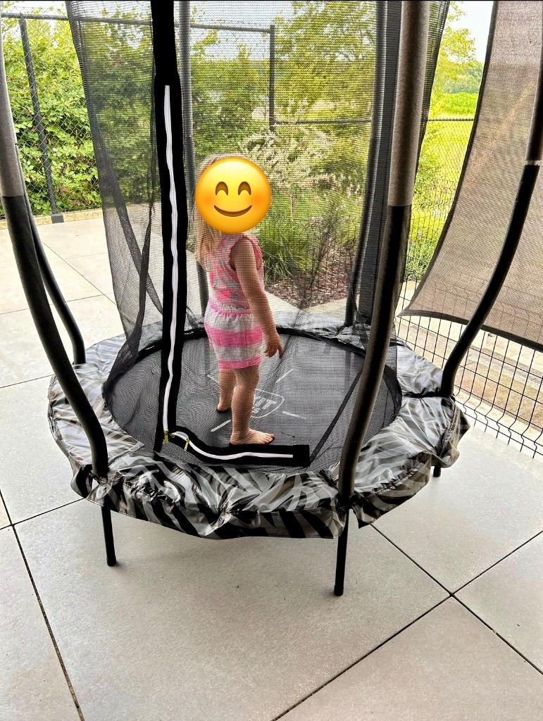 Trampoline mini junior met veiligheidsnet, Kinderen en Baby's, Speelgoed | Buiten | Trampolines, Ophalen, Gebruikt