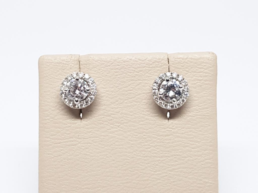 Diamant Oorstekers 1.70ct., Handtassen en Accessoires, Oorbellen, Verzenden, Nieuw, Met edelsteen, Knopjes of Stekers