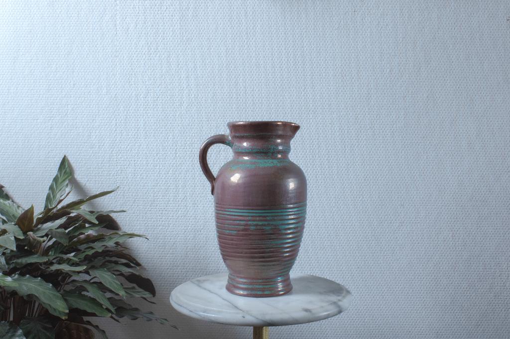 Carafe Guérin rouge cerise et bleu sarcelle, Enlèvement ou Envoi