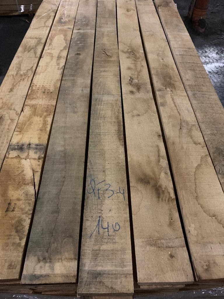 Planches de chêne français séchées au four 27-34-41-52 mm, Enlèvement, Neuf, 180 à 250 cm, Planches