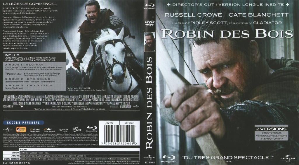 robin hood (blu-ray) nieuw, Ophalen of Verzenden, Zo goed als nieuw, Avontuur
