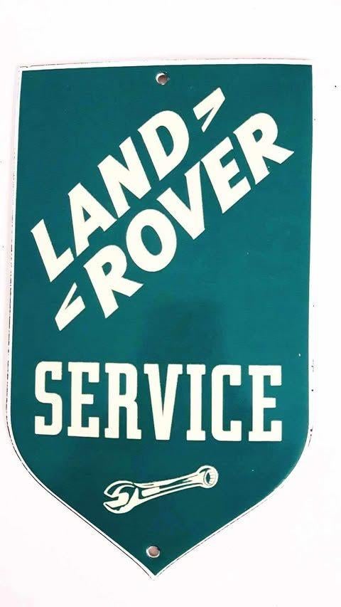 Landrover service emaillen reclame decoratie bord, Verzamelen, Ophalen of Verzenden, Nieuw, Reclamebord