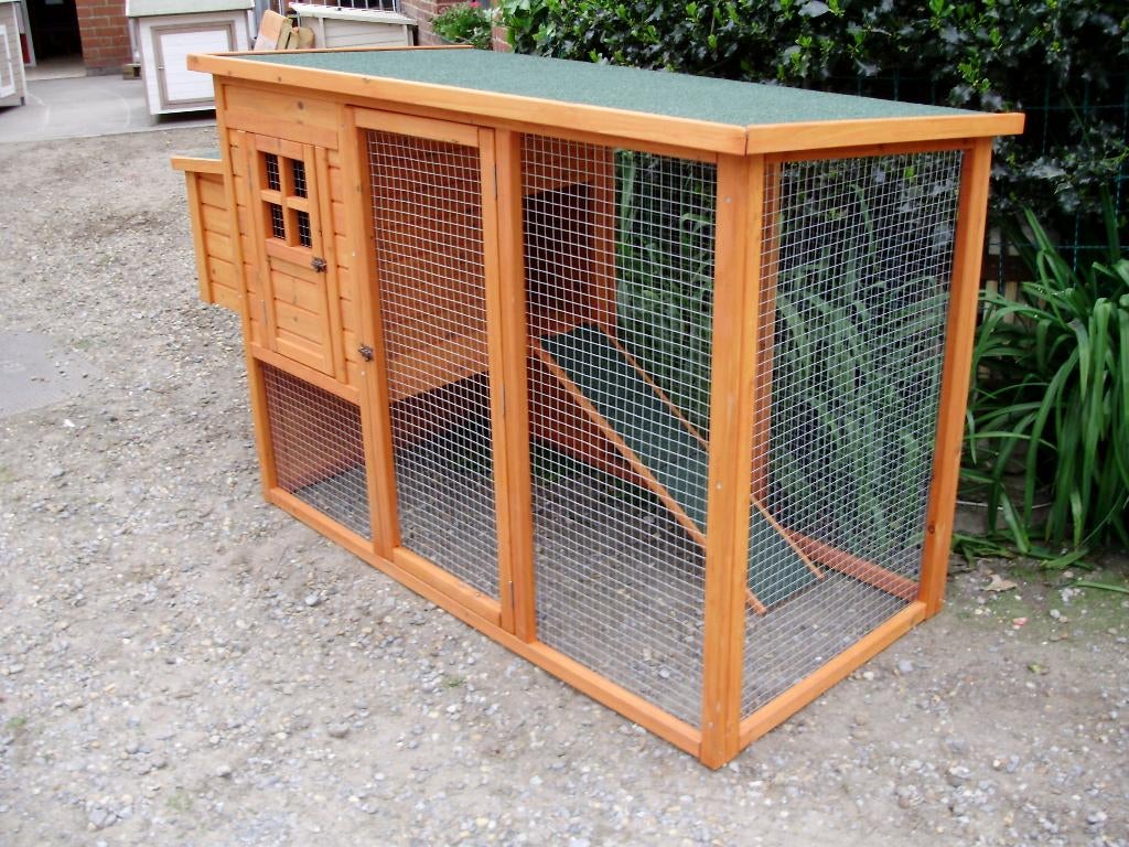 kippenhok met ren en dak, Dieren en Toebehoren, Pluimvee | Toebehoren, Nieuw, Ophalen