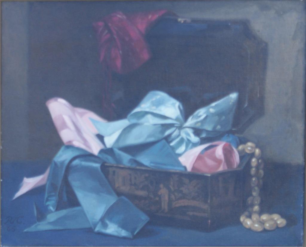 Robert Van Cauwenberghe (1905-1985): Stilleven 1965 (60x52cm, Ophalen of Verzenden