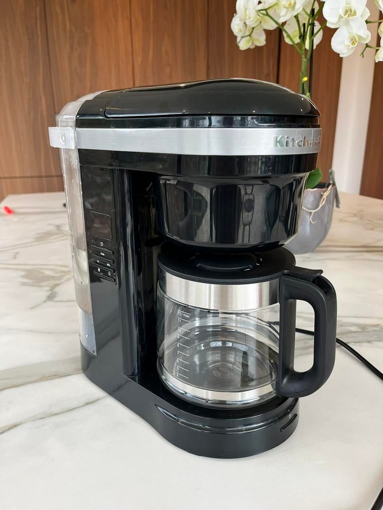 KitchenAid koffiezetapparaat zwart, Electroménager, Cafetières, Enlèvement, Utilisé, Cafetière, Café moulu
