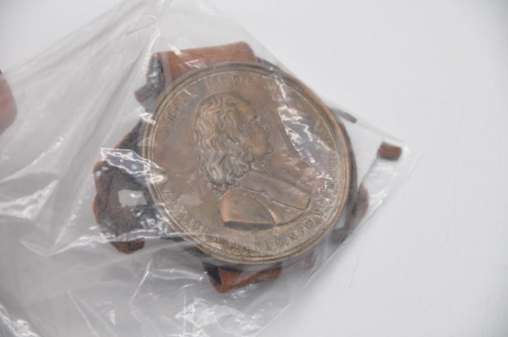 medaille - uitvinder naaimachine - brons leer, Postzegels en Munten, Penningen en Medailles, Ophalen of Verzenden, Brons