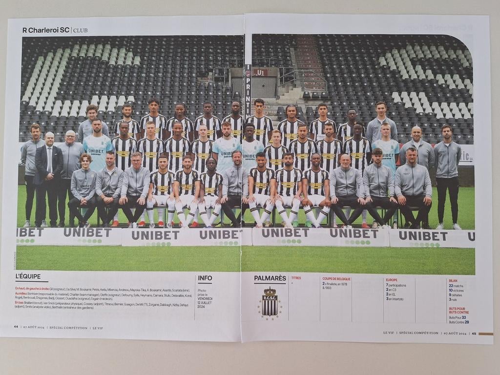 Sporting de Charleroi, Enlèvement