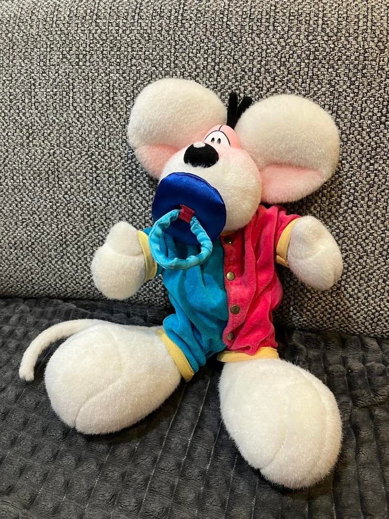 Knuffel diddl 27 cm met luier en fopspeen, Verzamelen, Ophalen of Verzenden, Diddl, Gebruikt, Knuffel